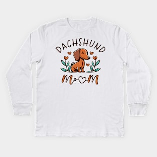 dachshund mom Kids Long Sleeve T-Shirt